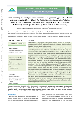 Implementing the Strategic Environmental Management