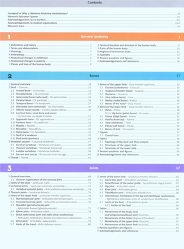 Contents I General Anatomy Joints