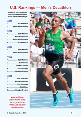 US Rankings — Men's Decathlon