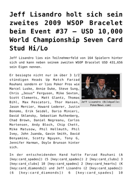 USD 10000 World Championship Seven Card Stud