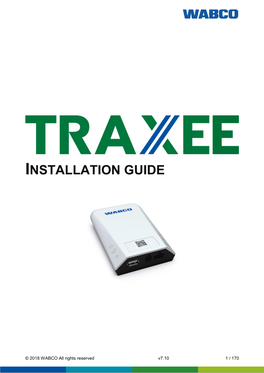 TRAXEE Installation Guide EN