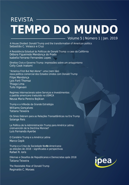 REVISTA TEMPO DO MUNDO Volume 5 | Númeronúmúm 1 | Jan