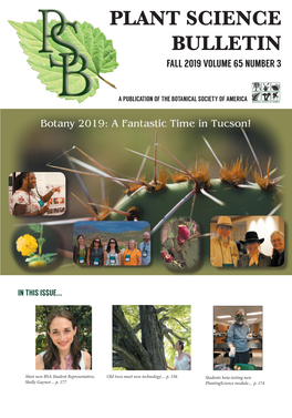 Plant Science Bulletin Fall 2019 Volume 65 Number 3
