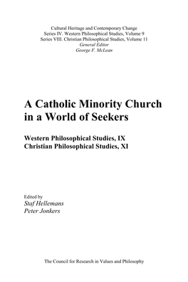 A Catholic Minority Church in a World of Seekers