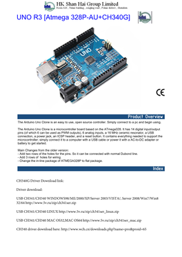 UNO R3 [Atmega 328P-AU+CH340G]