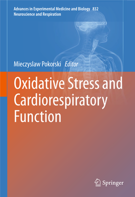 Oxidative Stress and Cardiorespiratory Function Advances in Experimental Medicine and Biology