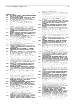 LORENZ 2005: Bibliographia Carabidarum (1.Ed.) B 30