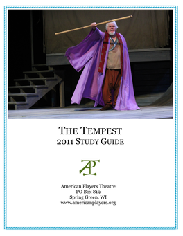 The Tempest 2011 Study Guide