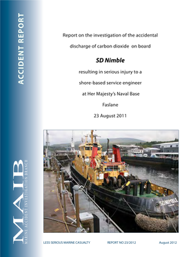 SD Nimble Faslane REPORT NO23/2012 REPORT