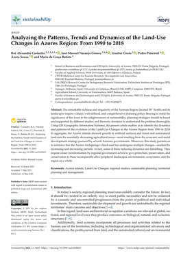 Analyzing the Patterns, Trends and Dynamics of the Land-Use Changes in Azores Region: from 1990 to 2018