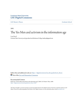 The Yes Men and Activism in the Information Age