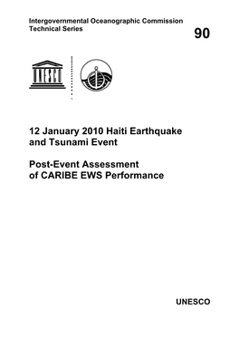 12 January 2010 Haiti Earthquake and Tsunami Event
