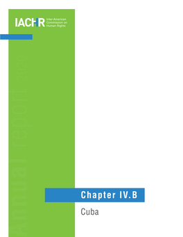 Annual Report 2020. Chapter IV.B Cuba