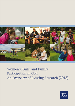 Women's, Girls' and Family Participation in Golf