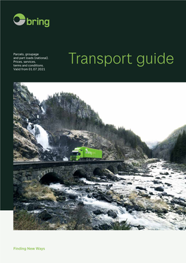 Transport Guide for Parcels, Groupage and Part Loads from 1 July 2021