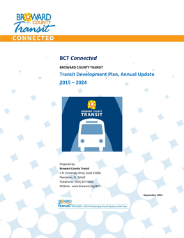 Transit Development Plan, Annual Update 2015 – 2024