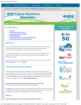 IEEE Future Directions Newsletter