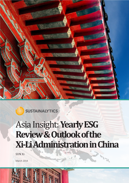 Yearly ESG Review & Outlook of the Xi-Li Administration in China