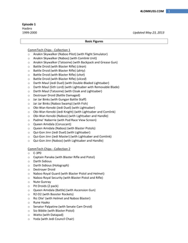 Jedi Jake's Star Wars Action Figures Checklists