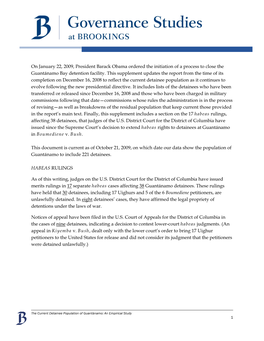 As New Developments Take Place at Guantánamo and the Detainee Population Continues to Evolve, We Will Post Occasional Updates