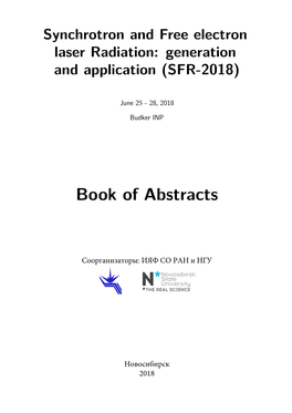 Book of Abstracts