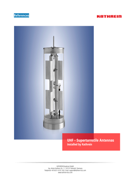 UHF Superturnstile Antennas Stand January 2020