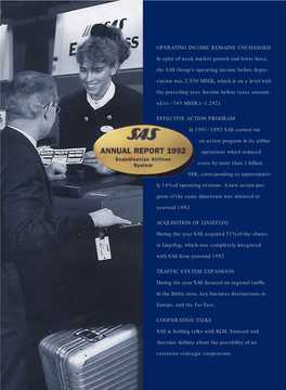 SAS Annual Report 1992