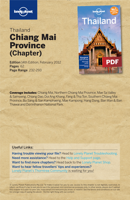 Thailand Chiang Mai Province (Chapter)