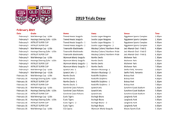 2019 Trials Draw