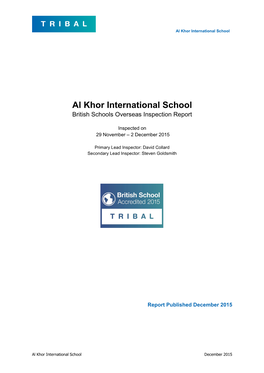Al Khor International School