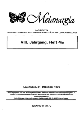 VIII. Jahrgang, Heft 4/A