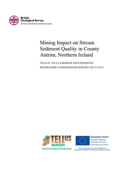 Mining Impact on Stream Sediment Quality in County Antrim, Northern Ireland