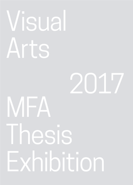 Download the 2017 Visual Arts Thesis Catalogue