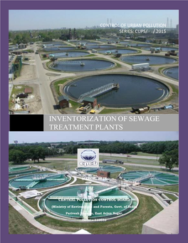 Inventorization of Sewage Treatment Plants]