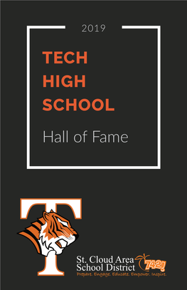 TECH HIGH SCHOOL Hall of Fame 2019 HALL of FAME INDUCTION