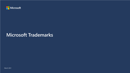 Microsoft Trademarks