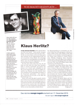 Klaus Herlitz? (Oben Links Eine Aufnahme Aus Dem Jahr'1 993)