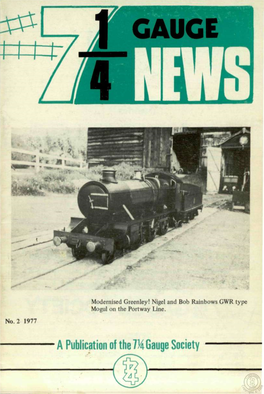 A Publication of the M Gauge Society