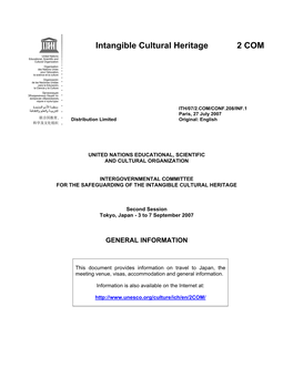 Intangible Cultural Heritage 2 COM