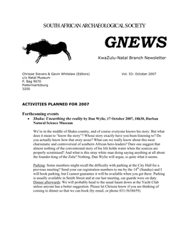 GNEWS No 53, October 2007