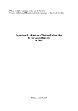 1. Legislative Regulations Relating to the Rights of the Members of National Minorities