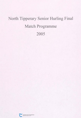 North Tipperary Senior Hurling Final Match Programme 2005