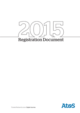 Registration Document 2015 1 Trusted Partner for Your Digital Journey 2 A