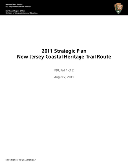 2011 Strategic Plan New Jersey Coastal Heritage Trail Route