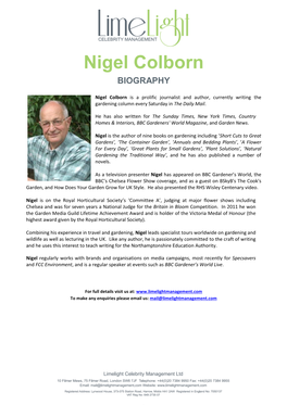 Nigel Colborn