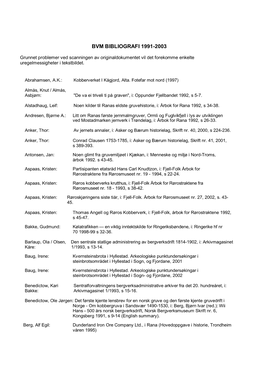 Bvm Bibliografi 1991-2003