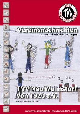 Vereinsnachrichten TVV Neu Wulmstorf Von 1920 E.V