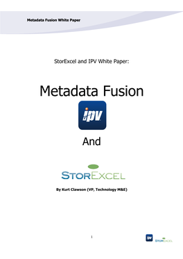 Metadata Fusion White Paper