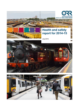Health and Safety Report for 2014-15