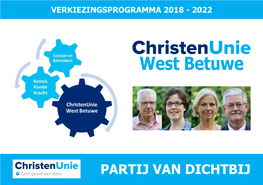 Christenunie West Betuwe 2018